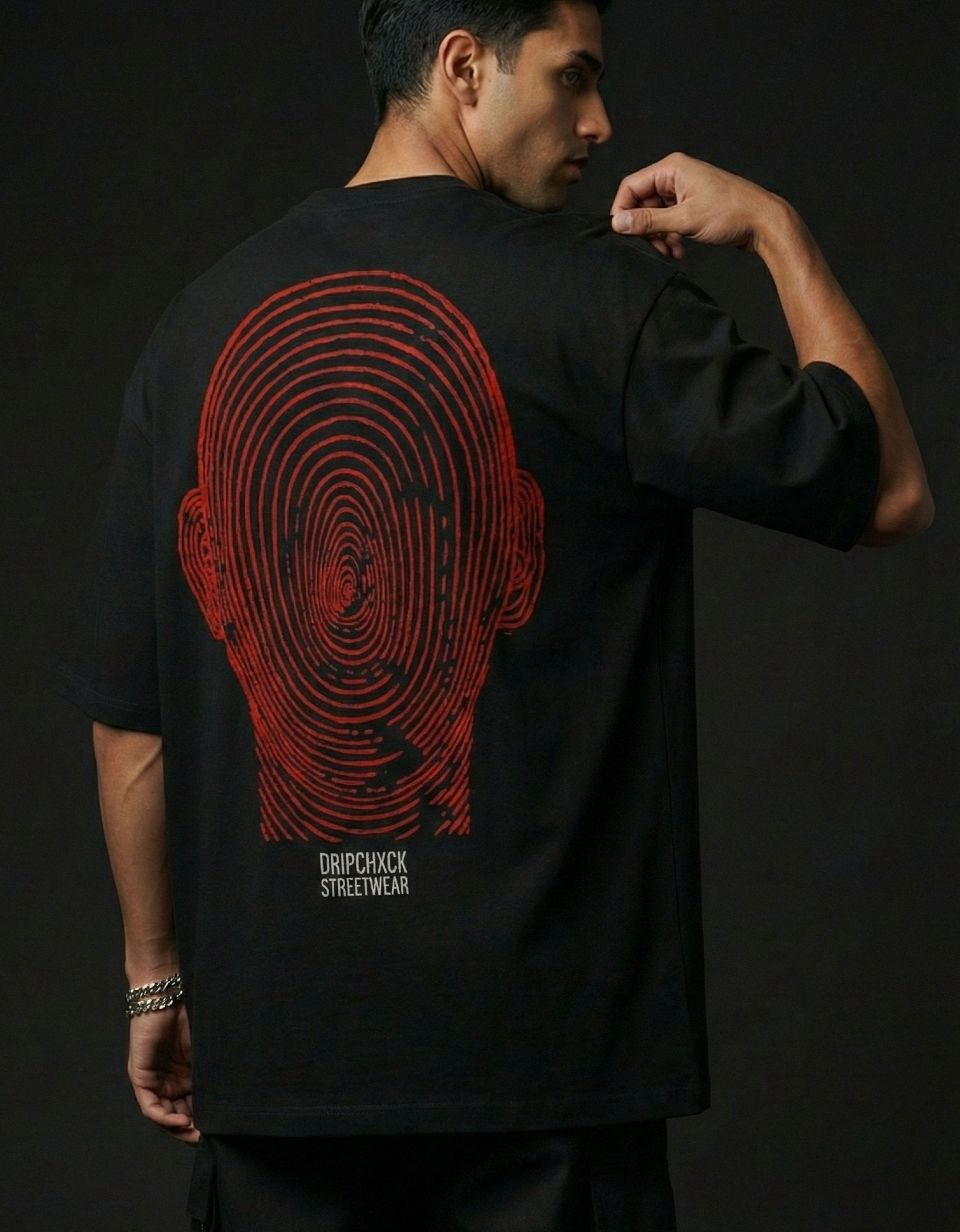 Faceless - Oversized T-Shirt - Black