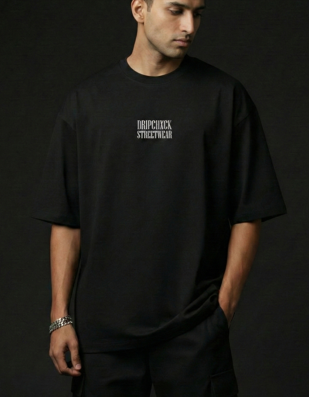 Faceless - Oversized T-Shirt - Black