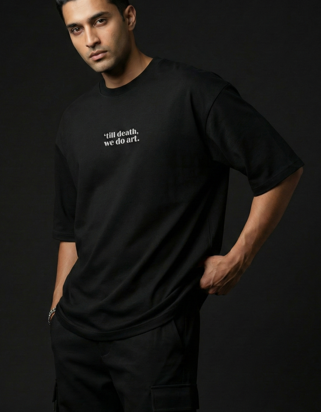 Art Eternal - Oversized T-Shirt - Black