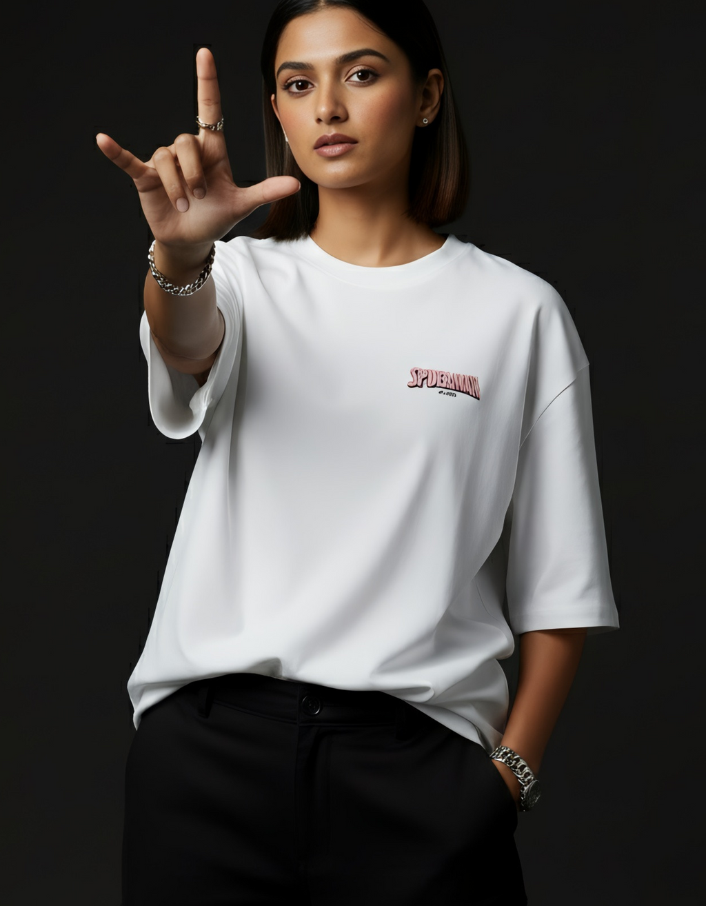 Web Of Legends - Oversized T-Shirt - White