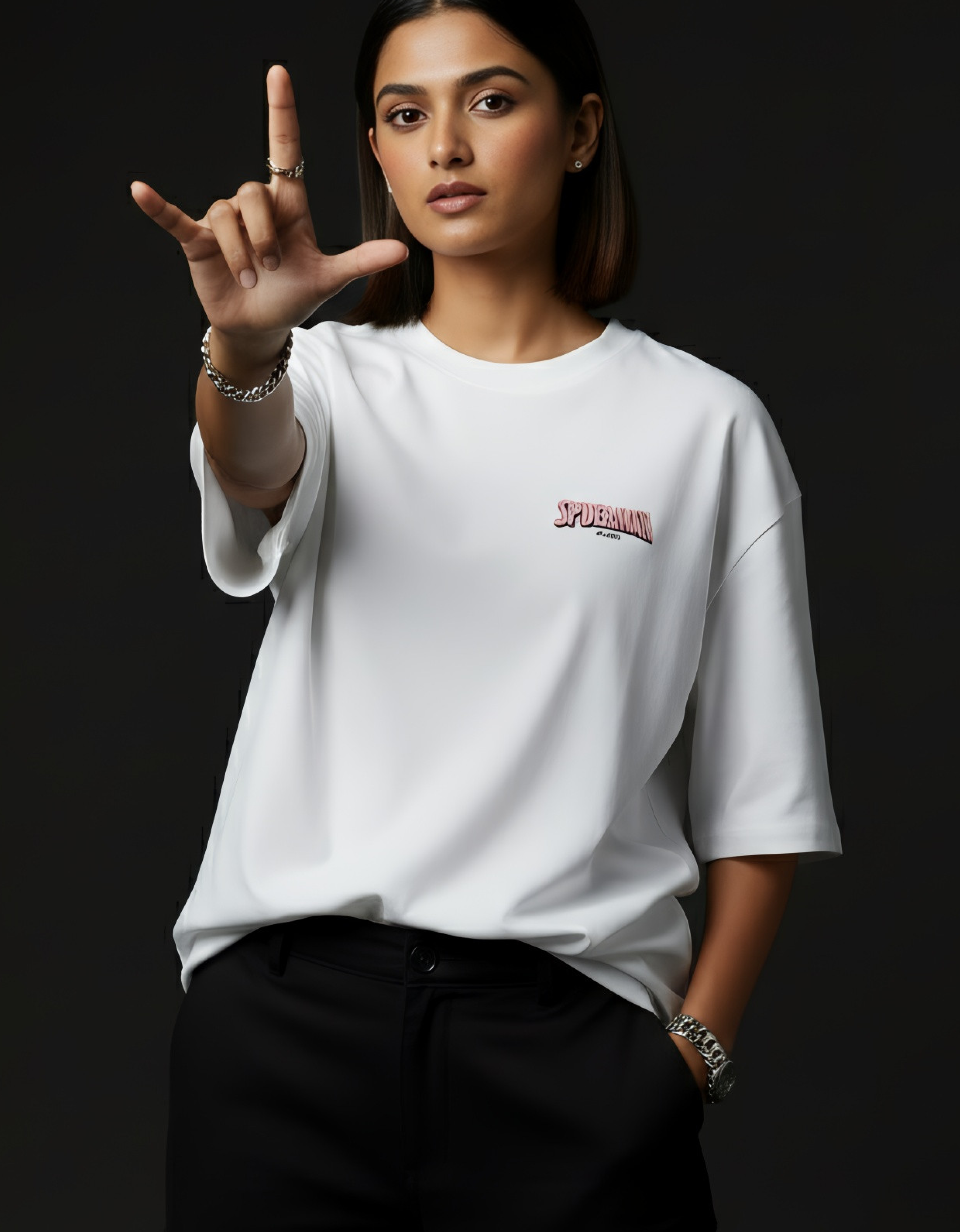 Web Of Legends - Oversized T-Shirt - White