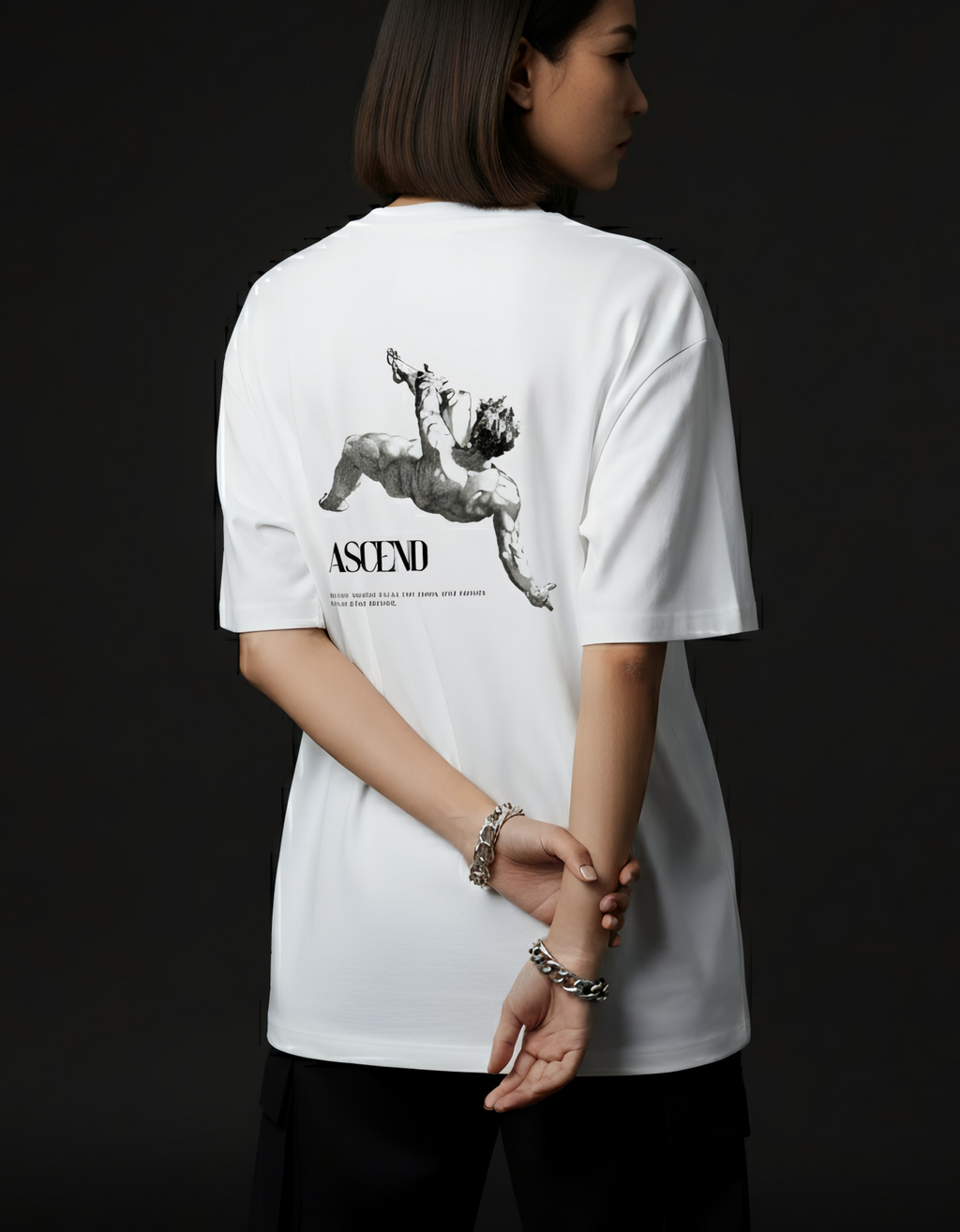 Ascend - Oversized T-Shirt - White