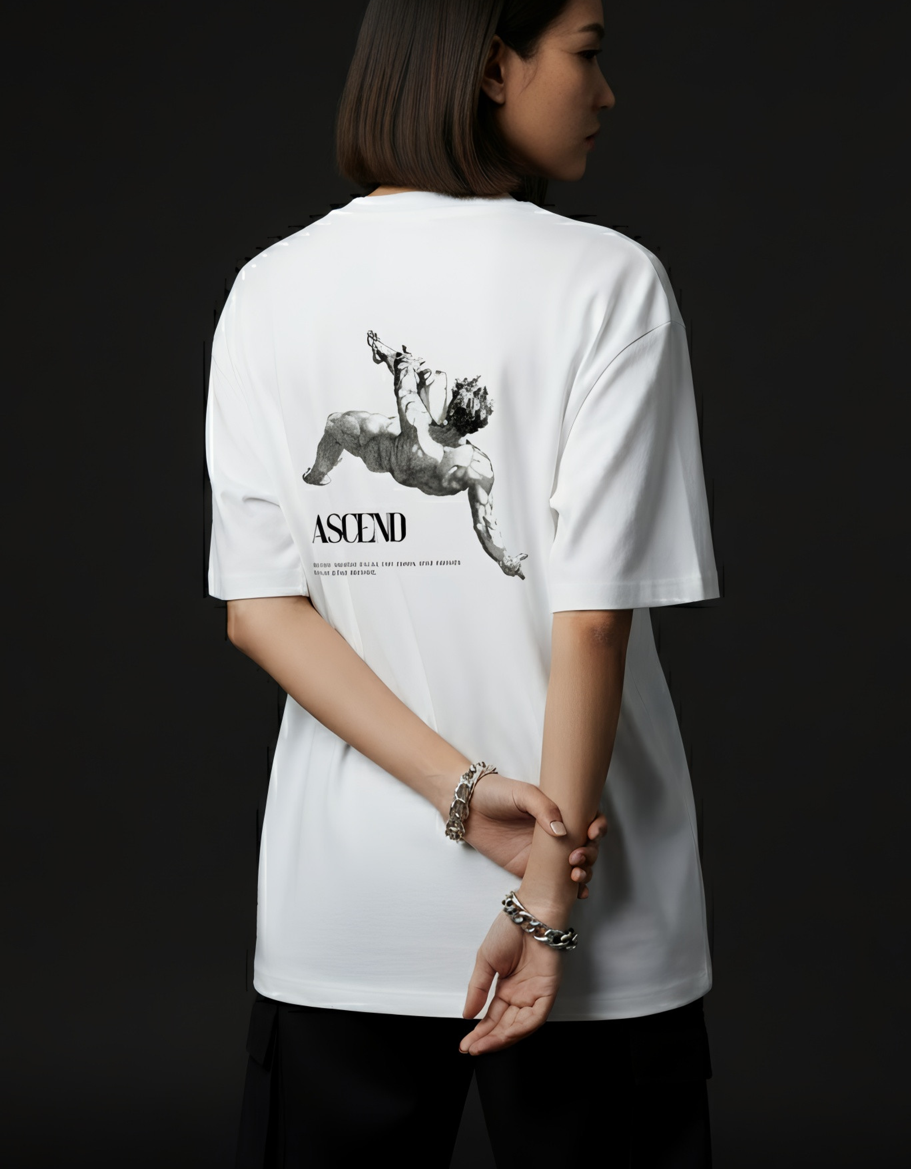 Ascend - Oversized T-Shirt - White